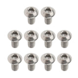 Maxbell 20Pcs GR1 Titanium Alloy Hexagon Button Head Cap Bolts Screws M3x6mm&M3x8mm