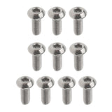 Maxbell 20Pcs GR1 Titanium Alloy Hexagon Button Head Cap Bolts Screws M3x6mm&M3x8mm