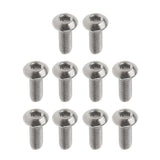 Maxbell 20Pcs GR1 Titanium Alloy Hexagon Button Head Cap Bolts Screws M3x6mm&M3x8mm