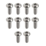 Maxbell 20Pcs GR1 Titanium Alloy Hexagon Button Head Cap Bolts Screws M3x6mm&M3x8mm