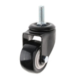 Maxbell 2-inch Heavy Duty Plate Swivel Caster Wheel M8 Thread Stem for Rack Shelf