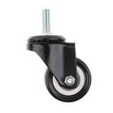 Maxbell 2-inch Heavy Duty Plate Swivel Caster Wheel M8 Thread Stem for Rack Shelf