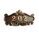 Maxbell 6x ABS Plastic Vintage Detachable Address House Number Sign Plaque Doorplate