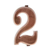 Maxbell 6x ABS Plastic House Door Number Sign Plaque DIY Digit Number 0 to 9 Number