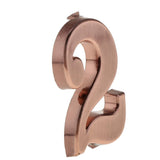 Maxbell 6x ABS Plastic House Door Number Sign Plaque DIY Digit Number 0 to 9 Number