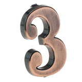 Maxbell 6x ABS Plastic House Door Number Sign Plaque DIY Digit Number 0 to 9 Number