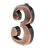 Maxbell 6x ABS Plastic House Door Number Sign Plaque DIY Digit Number 0 to 9 Number