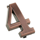 Maxbell 6x ABS Plastic House Door Number Sign Plaque DIY Digit Number 0 to 9 Number