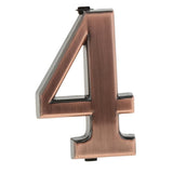 Maxbell 6x ABS Plastic House Door Number Sign Plaque DIY Digit Number 0 to 9 Number