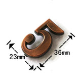 Maxbell 6x ABS Plastic House Door Number Sign Plaque DIY Digit Number 0 to 9 Number