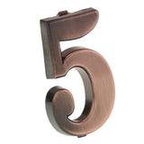 Maxbell 6x ABS Plastic House Door Number Sign Plaque DIY Digit Number 0 to 9 Number