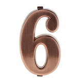 Maxbell 6x ABS Plastic House Door Number Sign Plaque DIY Digit Number 0 to 9 Number