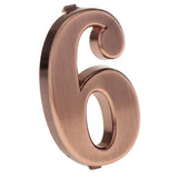 Maxbell 6x ABS Plastic House Door Number Sign Plaque DIY Digit Number 0 to 9 Number