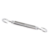 Maxbell 1x Stainless Steel 304 Hook&Hook Turnbuckle M6&5x Pear-shaped Carabiner 7mm