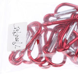 Maxbell 4xOutdoor Aluminum D-Ring Carabiner Camping Keychain Clip Snap Hook Red