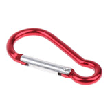 Maxbell 3xOutdoor Aluminum D-Ring Carabiner Camping Keychain Clip Snap Hook Red