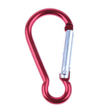 Maxbell 3xOutdoor Aluminum D-Ring Carabiner Camping Keychain Clip Snap Hook Red