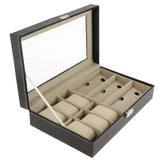 Maxbell Watch Sunglasses Display Storage Box Case, Glasses Watch Holder Organizer