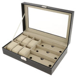 Maxbell Watch Sunglasses Display Storage Box Case, Glasses Watch Holder Organizer