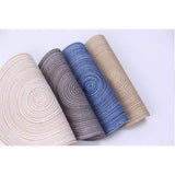 Maxbell 3x18cm Hand Knitting Ramie Table Round Placemat Thermal Insulation Mat Coffee