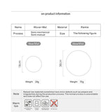 Maxbell 2x18cm Hand Knitting Ramie Table Round Placemat Thermal Insulation Mat Coffee