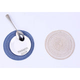 Maxbell 4x18cm Hand Knitting Ramie Table Round Placemat Thermal Insulation Mat Coffee