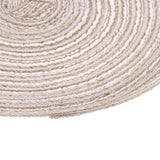 Maxbell 2x18cm Hand Knitting Ramie Table Round Placemat Thermal Insulation Mat Coffee