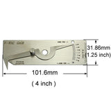 Maxbell Stainless Steel V-Wac Gage Welding Gauge Weld Seam Inspection Test Ruler