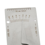 Maxbell Stainless Steel V-Wac Gage Welding Gauge Weld Seam Inspection Test Ruler