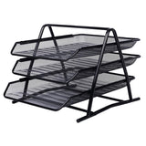 Maxbell 3 Tiers Wire Mesh File Trays Desk Organizer Paper Storage Document Organizer