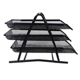 Maxbell 3 Tiers Wire Mesh File Trays Desk Organizer Paper Storage Document Organizer
