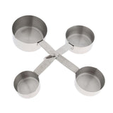 Maxbell 4 Pieces Kitchen Stainless Steel Measuring Cups (ml and cup)