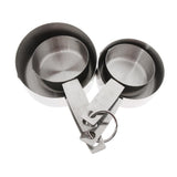 Maxbell 4 Pieces Kitchen Stainless Steel Measuring Cups (ml and cup)