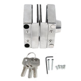 Maxbell Stainless Steel Glass Double Door Sliding Door Lock No Punching Needed