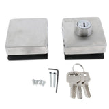 Maxbell Stainless Steel Glass Double Door Sliding Door Lock No Punching Needed