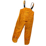 Maxbell Cowhide Leather Welding Overalls for Men Heat-resistant Flame-resistnat L