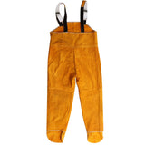 Cowhide Leather Welding Overalls Hat for Men Heat-resistant Flame-resistnat
