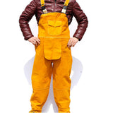 Maxbell Cowhide Leather Welding Overalls for Men Heat-resistant Flame-resistnat L