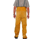 Maxbell Cowhide Leather Welding Overalls for Men Heat-resistant Flame-resistnat L