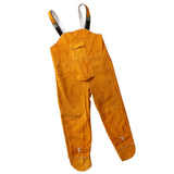 Cowhide Leather Welding Overalls Hat for Men Heat-resistant Flame-resistnat
