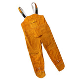 Maxbell Cowhide Leather Welding Overalls for Men Heat-resistant Flame-resistnat L