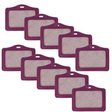 Maxbell 3x10 Pieces Credit Card Bus Pass ID Badge Holder Protector  Purple