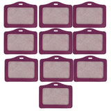 Maxbell 4x10 Pieces Credit Card Bus Pass ID Badge Holder Protector  Purple