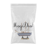 Maxbell Mediterranean Style Handmade Wooden Sailboat Model Decor Boat Gifts 14cm - Aladdin Shoppers