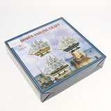 Maxbell Mediterranean Style Handmade Wooden Sailboat Model Decor Boat Gifts 23cm