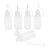 Maxbell 5x 20ml Empty Plastic Squeezable Liquid Dropper Bottles Needle Tip White Cap