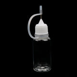 Maxbell 5x 20ml Empty Plastic Squeezable Liquid Dropper Bottles Needle Tip White Cap