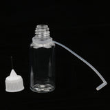 Maxbell 5x 20ml Empty Plastic Squeezable Liquid Dropper Bottles Needle Tip White Cap