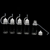 Maxbell 5x 20ml Empty Plastic Squeezable Liquid Dropper Bottles Needle Tip White Cap