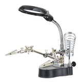 Maxbell 3.5x - 12x LED Light Hands Free Magnifier Magnifying Stand Soldering Station